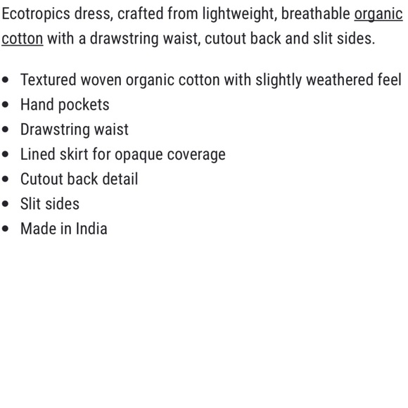 PRANA • NWT! “Ecotropics” Organic Cotton Sleeveless Dress - Stellar Stripe - M - Picture 16 of 16